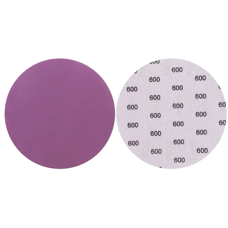 Hot sale Color 4inch 6inch purple ceramic sanding disc Polishing metal Horicontal disc sand Mill