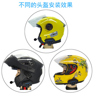 <span class=keywords><strong>Casque</strong></span> de <span class=keywords><strong>moto</strong></span> VIRTUE en ABS neuf avec <span class=keywords><strong>casque</strong></span> sans fil <span class=keywords><strong>et</strong></span> microphone <span class=keywords><strong>et</strong></span> écouteurs en mousse - Product Image 4