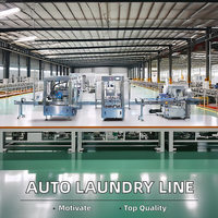 Ligne de production de machines de remplissage, de bouchage et d'étiquetage automatiques de bouteilles en plastique pour liquides de lavage Orshang, applications pour l'eau