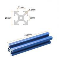 Profilé en aluminium perforé sur mesure pour imprimante 3D, profilé en aluminium extrudé série 6063 6000, 40x40 50x50 90x90
