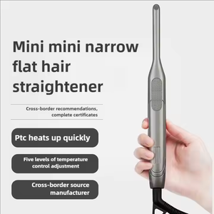 Plancha de Pelo Eléctrica Mini Más Vendida, Rizador Pixie, Placas de Titanio MCH, LED, Logotipo Personalizable, Para Cabello Fino, Uso en RV y Hoteles - Product Image 5