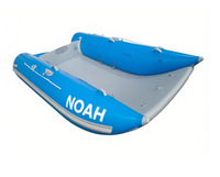 Catamaran gonflable fabriqué en Chine avec plateforme en aluminium, bateau gonflable en PVC