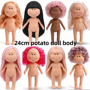 Poupée Mia Potato de 24 cm, corps nu, cheveux bouclés, poupée vierge à habiller soi-même, poupée en vinyle, accessoires artisanaux faits à la main pour enfants, jouet cadeau - Product Image 5