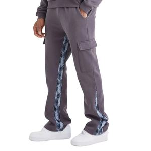 ชุดเซ็ตเสื้อฮู้ดดี้และกางเกงวอร์มผ้าฟลีซคอตตอน 100% คุณภาพสูงทรงโอเวอร์ไซส์ ล้างสีแบบแอซิด สำหรับผู้ชาย ออกแบบเองได้ ชุดวอร์มฤดูหนาวสำหรับผู้ชาย - Product Image 4