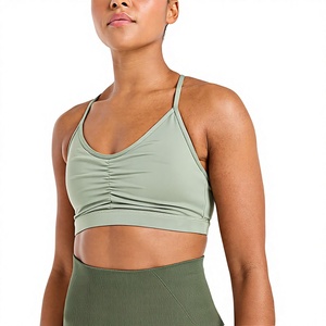 Soutien-gorge de sport respirant personnalisé avec bretelles fines centralisées et maintien élevé, dernière collection pour femmes, service OEM - Product Image 1