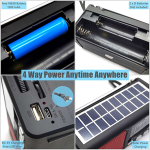 FEPE Am Fm Kit de 6 Bandas, Radio Solar con Antorcha Xbass, 3 Unidades, 12 Unidades, 12 Unidades, 12 Unidades, 12 Unidades - Product Image 3