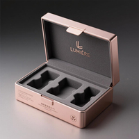Boîte en papier rigide faite à la main de haute qualité avec logo personnalisé recyclable, boîte à cosmétiques, boîte à parfum, boîte à bijoux magnétique, emballages cadeaux