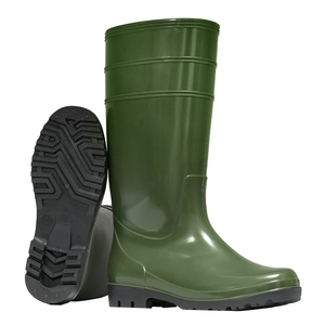 Botas de Lluvia Litai con Punta de Acero y Acabado Mate, Botas de Lluvia de Tacón Alto, Impermeables, de PVC, para Trabajo, de Seguridad - Product Image 1
