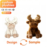 Jouets en peluche d'animaux sauvages personnalisés, ânes, élos, léopards, lions, loups en peluche doux, cadeaux pour enfants, vente en gros, OEM, ODM, personnalisables