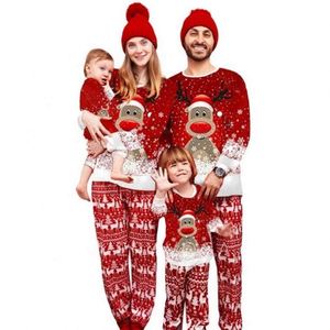 Novo Conjunto de Natal com Estampa de Pijamas para Mãe e Filha, Pai e Filho, Traje Familiar - Product Image 1