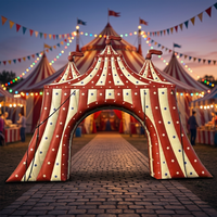 Arche d'entrée de cirque portable personnalisable, portail gonflable pour la décoration d'événements