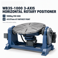 Positionneur de soudage rotatif horizontal industriel 3 axes WB3S-1000 1000 kg pour cellule de soudage robotisée avec contrôle intégré au robot