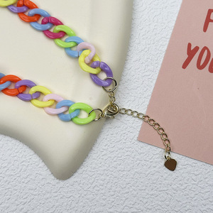Wholesale Candy Color Matte Plastic Acrylic <strong>Chain</strong> Choker <strong>for</strong> <strong>Dog</strong> Cat <strong>Collars</strong> - Product Image 4