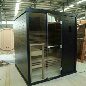 Salle de <span class=keywords><strong>sauna</strong></span> infrarouge à spectre complet combinée de luxe directe d'usine 2-4 personnes <span class=keywords><strong>Sauna</strong></span> sec traditionnel avec panneau - Product Image 3