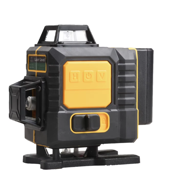 4D Green Laser Level Green Beam for Industrial/DIY Use 16-Line 360° Accuracy Li-Ion Battery Powered Pendulum Self-Leveling