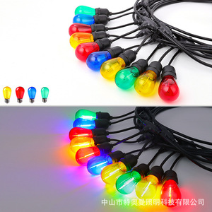 หลอดไฟ LED ฟิลาเมนต์ S14 E14 1W พร้อมโคม PC สำหรับตกแต่งภายนอกอาคาร - Product Image 3
