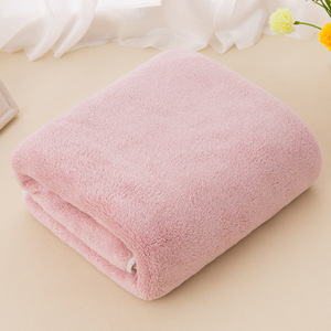 Toalla de baño de microfibra Jielaimei 75x150cm, de coral, suave y absorbente, para adultos, para uso en hoteles y playa. - Product Image 4
