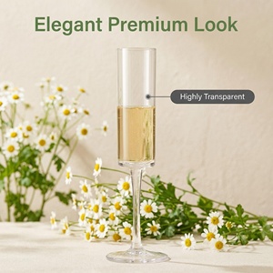 <span class=keywords><strong>Verre</strong></span> à vin en plastique transparent incassable de qualité alimentaire, personnalisable avec logo, pour mariage, fête, hôtel - Product Image 1