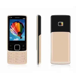 Sınır ötesi dış ticaret 6300 2.8 GSM 2G düz tahta düğmesi cep büyük ekran çift kart yaşlı telefon