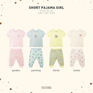 El pijama corto para niña Bohopanna Ballet presenta un suave material de algodón transpirable que crea una comodidad acogedora para dormir para los niños en cada momento. - Product Image 5