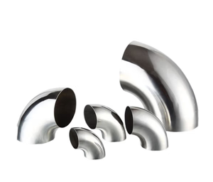 XINGYAO Hygiène de soudage Coude à 180 degrés - Polissage <span class=keywords><strong>double</strong></span> face Haute pression Modèle DN50 pour applications alimentaires/boissons/<span class=keywords><strong>lait</strong></span> - Product Image 3