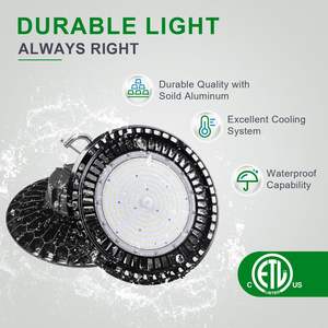 OSTEK 150W UFO Luminaire haute baie 5000K Couleur IP65 1-10V Dimmable pour LED pour éclairage extérieur de grange-Durable Divers - Product Image 6