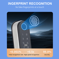 Cerradura Inteligente para Puerta Corredera con Control Wifi, Huella Dactilar Biométrica, Contraseña Digital y Sin Llave Electrónica para Exteriores, Compatible con Tuya