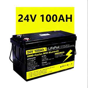 EU Overseas Warehouse in Stock <b>24V</b> 100Ah Deep Cycle <b>Battery</b> Safe Lithium Storage Unit for Residential Solar Power Backup - Product Image 1