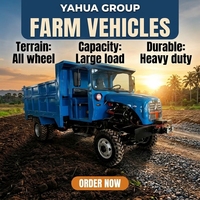 Mini-tracteur articulé 4x4 pour le transport agricole en montagne, dans les vergers et sur les fermes