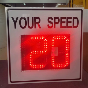 Panneau <span class=keywords><strong>de</strong></span> signalisation routière à LED solaire jaune avec affichage radar <span class=keywords><strong>de</strong></span> vitesse, certifié CE RoHS, pour <span class=keywords><strong>la</strong></span> sécurité des zones scolaires - Product Image 1