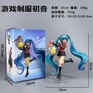 Figuras de Acción de PVC de 12 cm de Hatsune Miku del Anime Japonés, Figuras de Acción de PVC de Miku con Flores de Cerezo, Figuras de Anime para Escritorio y Coche - Product Image 2
