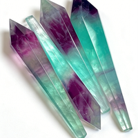 Vente en gros de tours de cristal artisanales en fluorite pastèque naturelle de haute qualité pour la décoration et les cadeaux
