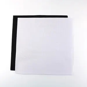 Pano de ponto cruz aida 14 contagem de tecido de algodão preto e branco 50cm x 50cm