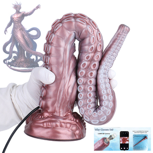 Dildo Anal con Forma de Tentáculos de Pulpo YC-2517NK con Endoscopio Inteligente Equipado con Cámara 3.0PM, 8 Luces LED, Resistente al Agua para Exploración Personal - Product Image 1
