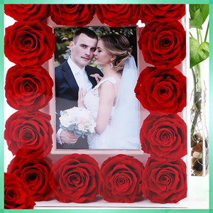 Marco <span class=keywords><strong>de</strong></span> <span class=keywords><strong>Fotos</strong></span> con Rosas Preservadas, <span class=keywords><strong>Caja</strong></span> <span class=keywords><strong>de</strong></span> Acrílico con 18 Rosas Eternas, Regalo Romántico para el Día <span class=keywords><strong>de</strong></span> San Valentín, Día <span class=keywords><strong>de</strong></span> la Madre, Boda - Product Image 2
