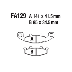 Plaquettes de frein à disque avant et arrière pour FA129 GSX <span class=keywords><strong>GSF</strong></span> 250 400 <span class=keywords><strong>500</strong></span> 1100 - Product Image 5
