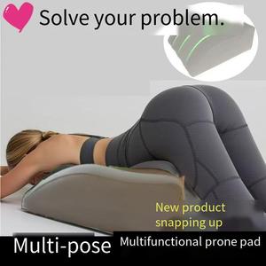 Memory Foam <b>Pillow</b> Wedge Shape Medium Firmness For Stomach Sleepers Adult Use Oblong Design Machine Washable - Product Image 5