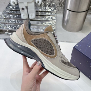 Zapatos de diseñador de lujo, diseño con bloques de color, tela de malla transpirable, modernos y a la moda, zapatos deportivos casuales ligeros. - Product Image 5