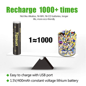 1.5v şarj edilebilir aaa usb pil lityum iyon bateria de litio - Product Image 2