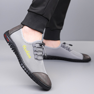 Chaussures décontractées pour hommes en maille respirante pour l'été, semelle souple, légères, baskets de marche - Product Image 2