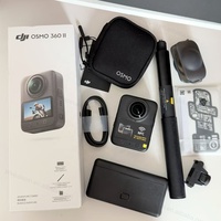 Caméra d'action DJI Osmo 360 II 360° 8K avec objectif interchangeable, batterie 2150 mAh, WiFi 6, IP68, 120 MP, panoramique, pour vlog de voyage, OEM