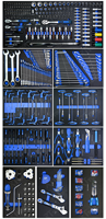 Chariot à outils robuste RT TOOL OEM/ODM à 12 tiroirs avec outils, armoire à roulettes en acier, poste de travail mobile pour la réparation automobile