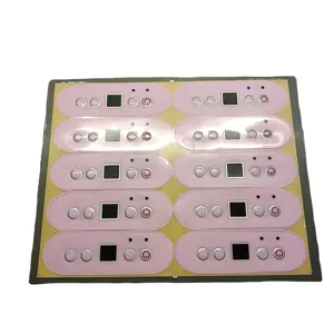 Customized Touch Screen Control Panel Tempered Glass Touch Switch Panel For Door Lock Front membrane switch