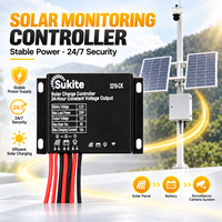 Contrôleur de charge solaire Sukite 3219-CK 3.2V 15A, sortie 12V pour caméra CCTV, tension constante 24 heures