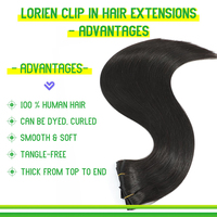 Extensions de cheveux humains brésiliens bouclés crépus à clipser, double épaisseur, pour femmes blanches – Meilleures ventes