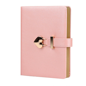 School Stationery Students Gift Love Lock Diary Book Exquisite Gift Box <strong>Perfect</strong> <strong>Binding</strong> Leather <strong>Notebook</strong> - Product Image 1