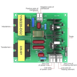 Nuovo circuito Driver <span class=keywords><strong>trasduttore</strong></span> ultrasonico 100W con 40KHz 220V <span class=keywords><strong>trasduttore</strong></span> <span class=keywords><strong>piezoelettrico</strong></span> 2 pezzi 200V - Product Image 2