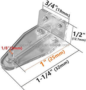 Support de fixation moderne en plastique pour rails inférieurs de stores, clips transparents en PC pour stores en faux bois, stores plissés, stores cellulaires - Product Image 1