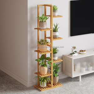 Étagère d'angle en bambou SYT robuste pour fenêtre, capacité 30 kg, support <span class=keywords><strong>de</strong></span> <span class=keywords><strong>rangement</strong></span> pour coin <span class=keywords><strong>de</strong></span> <span class=keywords><strong>balcon</strong></span> - Product Image 6