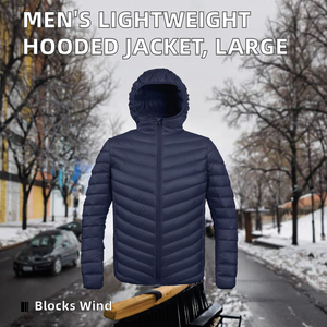 Chaqueta Bomber Casual de Invierno para Hombre, Ligera, con Cremallera, Cortavientos y Capucha, Directo de Fábrica - Product Image 2